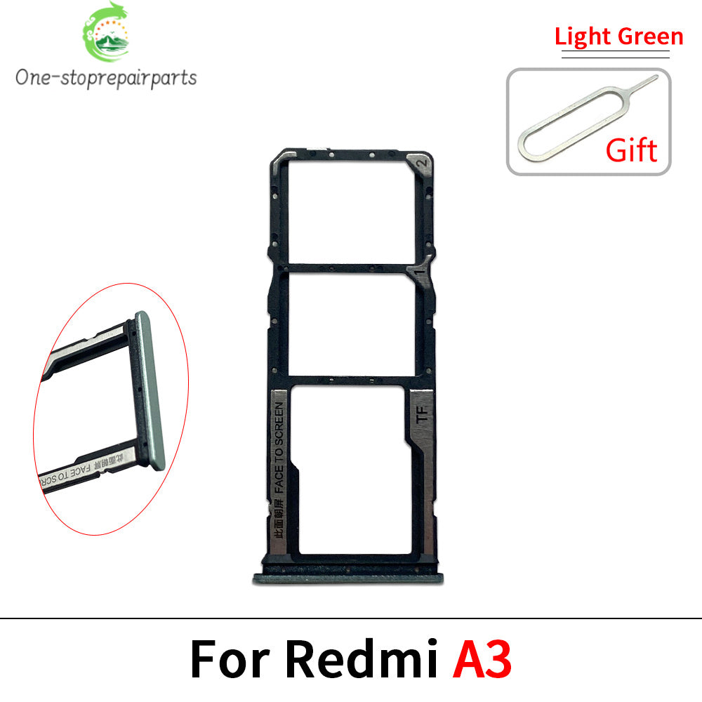 10Pcs/Lot, SIM Card Tray Slot Holder Adapter Accessories For Redmi A1 A2 A3 Plus Redmi phone repair parts