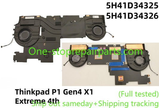 Genuine Lenovo thermal heatsink and cooling fan assembly for Lenovo Thinkpad P1 Gen4 X1 Extreme 4th 5H41D34326 5H41D34325 Thermal Module RTX