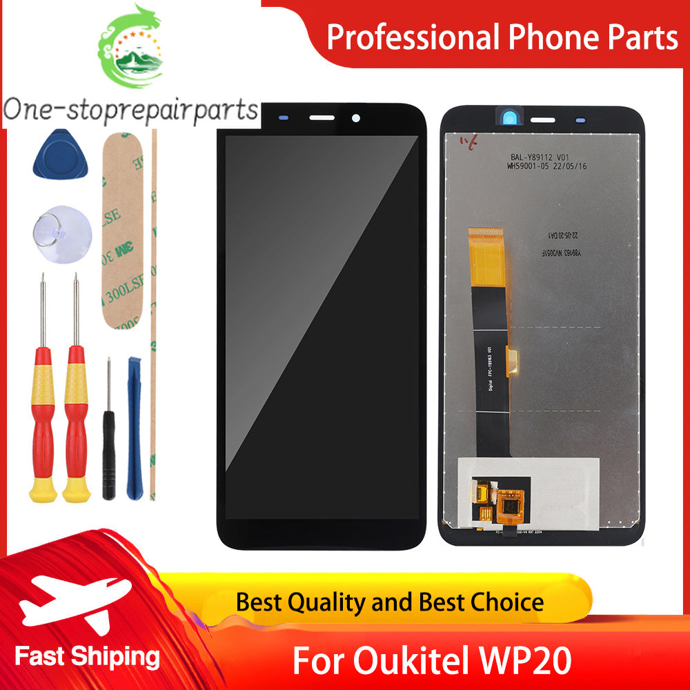 Original Oukitel WP20 LCD Display and Touch Screen Digitizer Assembly Replacement Display lcd +Tools Other Brand Phone repair parts