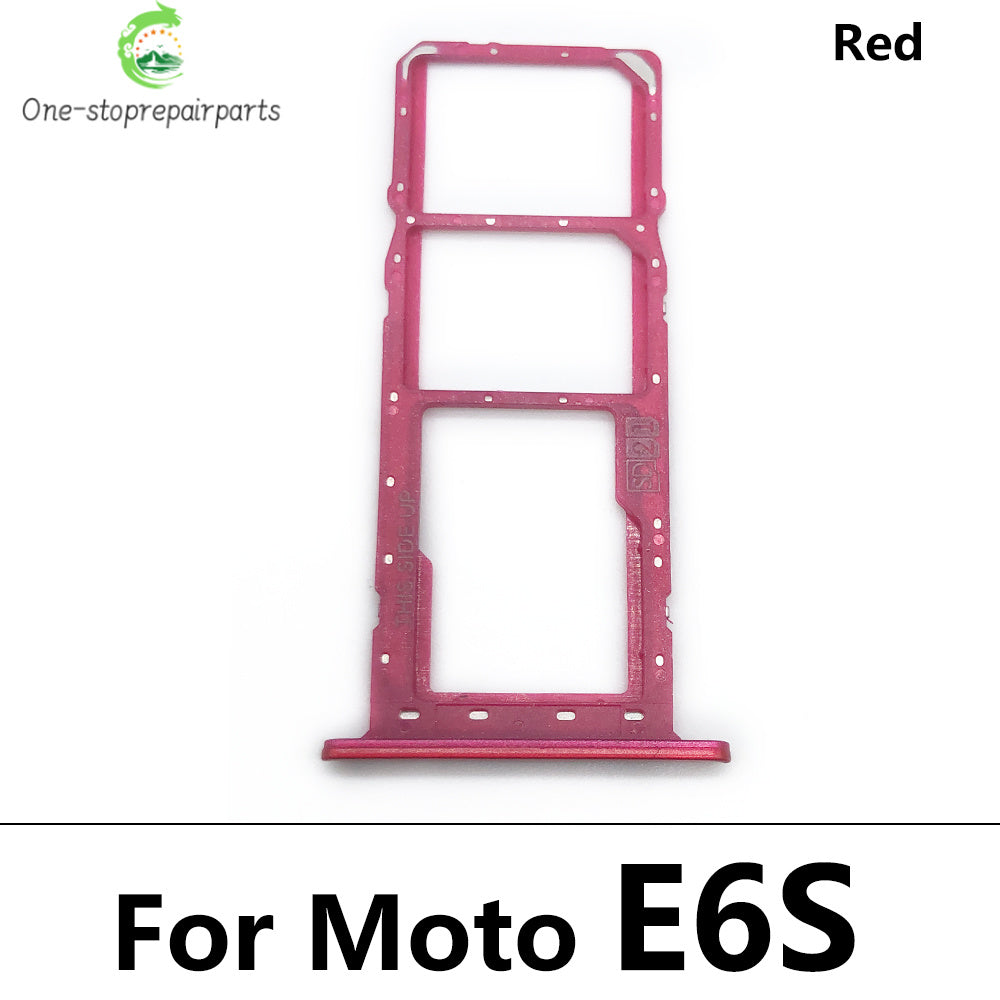 10Pcs/Lot, New For Motorola Moto E6 Play E6s E7 Plus E7i Power E20 E40 SIM Card Tray Slot Holder Adapter Accessories Motorola phone repair parts