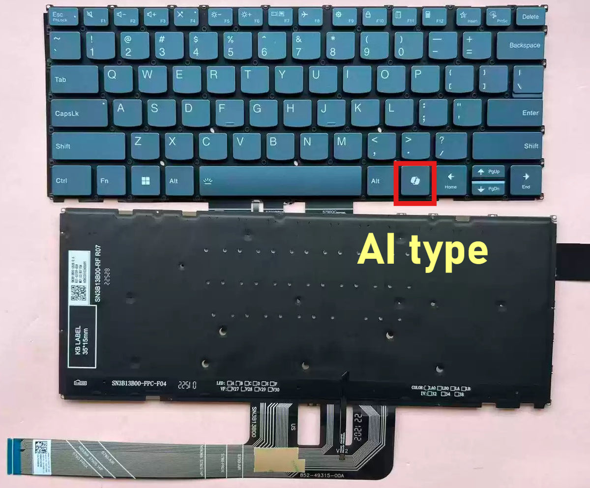 NEW Laptop Keyboard For Lenovo Yoga Slim 7 14APU8 14IMH9 14Q8X9 2023 Yoga Pro 7 9 14IRP8 2023  Yoga Pro 7 14IMH9  Type 83E2 5CB1P53806 Lenovo laptop repair parts