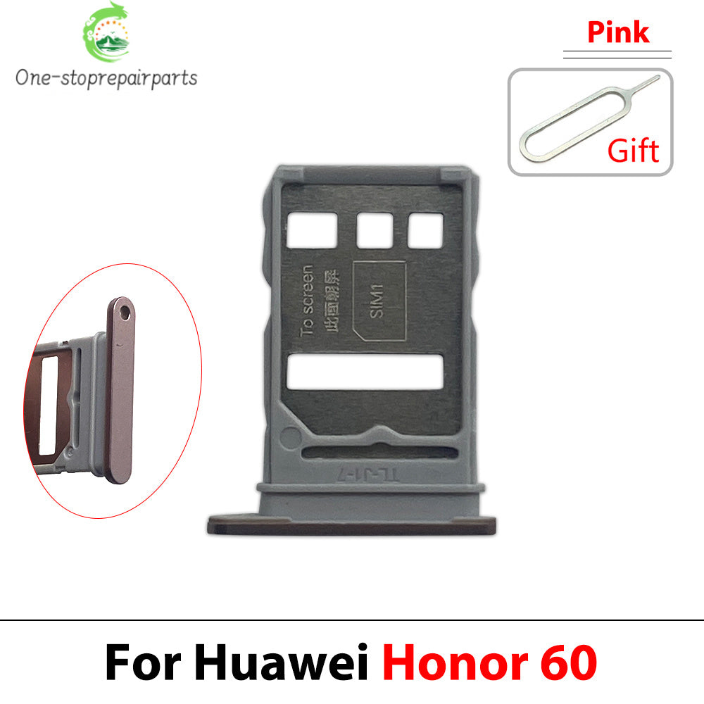 New For Huawei Honor 60 80 Pro Se SIM Card Tray Slot Holder Adapter Accessories Huawei phone repair parts