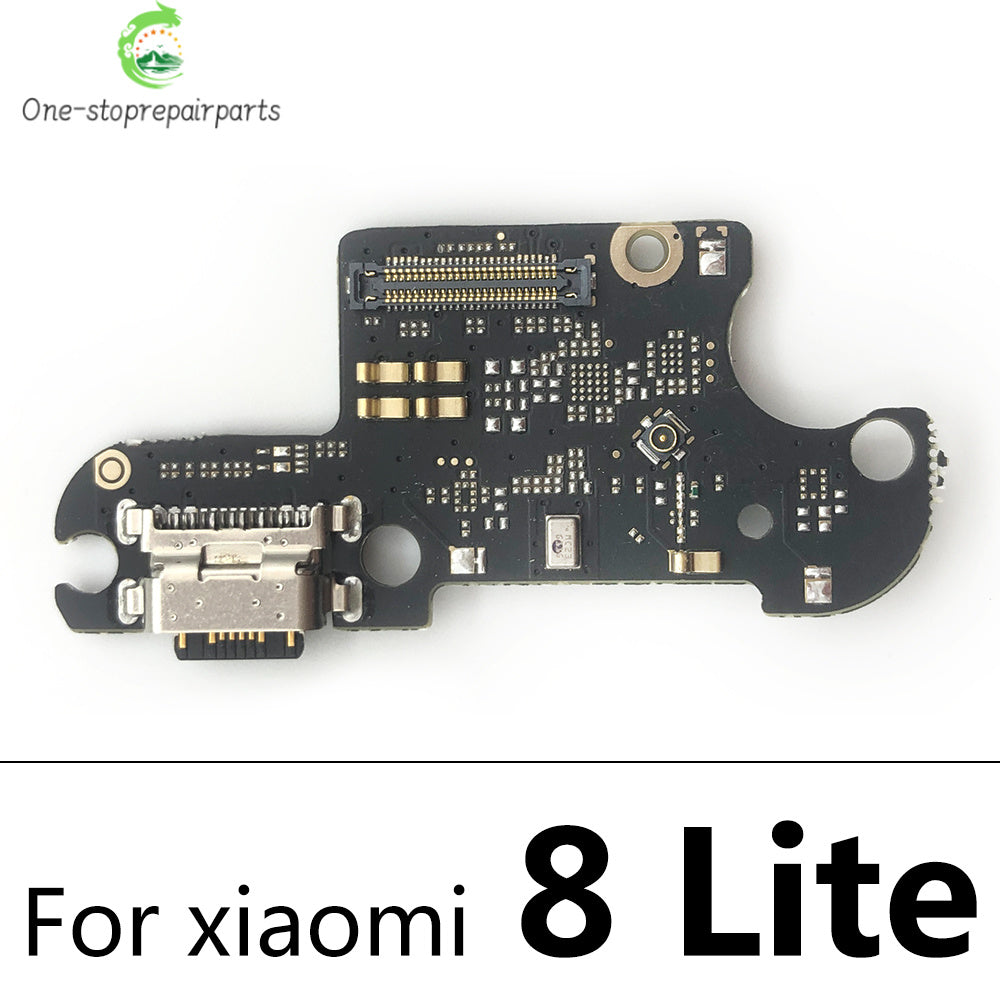 New USB Charging Port Board Flex Cable Connector Parts For Xiaomi Mi 8 9 9T 10T 10 11 12 Lite Pro Microphone Module  Xiaomi  Xiao mi phone repair parts
