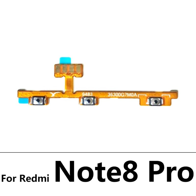 Volume Button Power Switch On Off Button Flex Cable For Xiaomi Redmi Note 3 4 4X 5 5A 6 7 8 8T 9 9T 10 Pro 9s 5G Power Key Xiaomi  Xiao mi phone repair parts