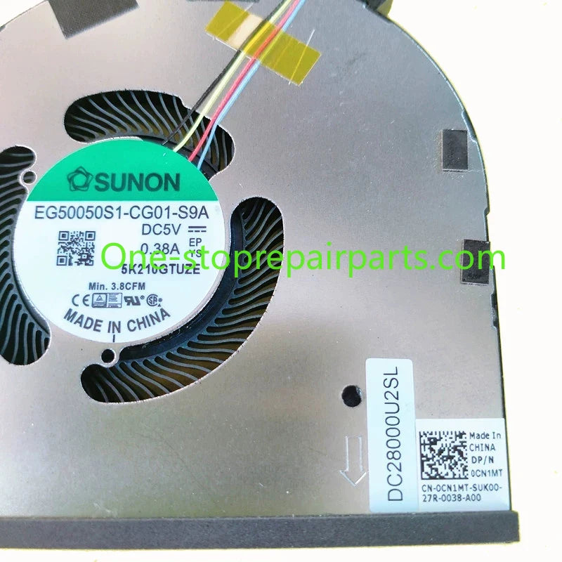 New Original LAPTOP CPU GPU Cooling Fan for DELL XPS 15 9500 9510 9520 Precision 5550 5560 5570 Dell laptop repair parts