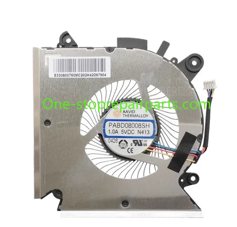 New CPU Cooler Fan/Heatsink For MSI GF63 8RD 8RC MS-16R1 MS-16R2 PABD08008SH 1.0A N413 E322500300A8700I34001596 Laptop Radiator MSI laptop repair parts