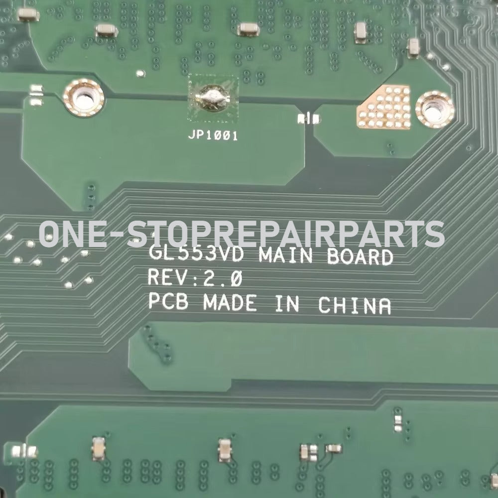 100% Test GL553VD Mainboard for ASUS ROG GL553VE GL553VW FX53VD ZX53V 60NB0DW0-MB400 Laptop Mainboard with i5-7300HQ i7-7700HQ CPU GTX1050/1050Ti GPU ASUS laptop repair parts