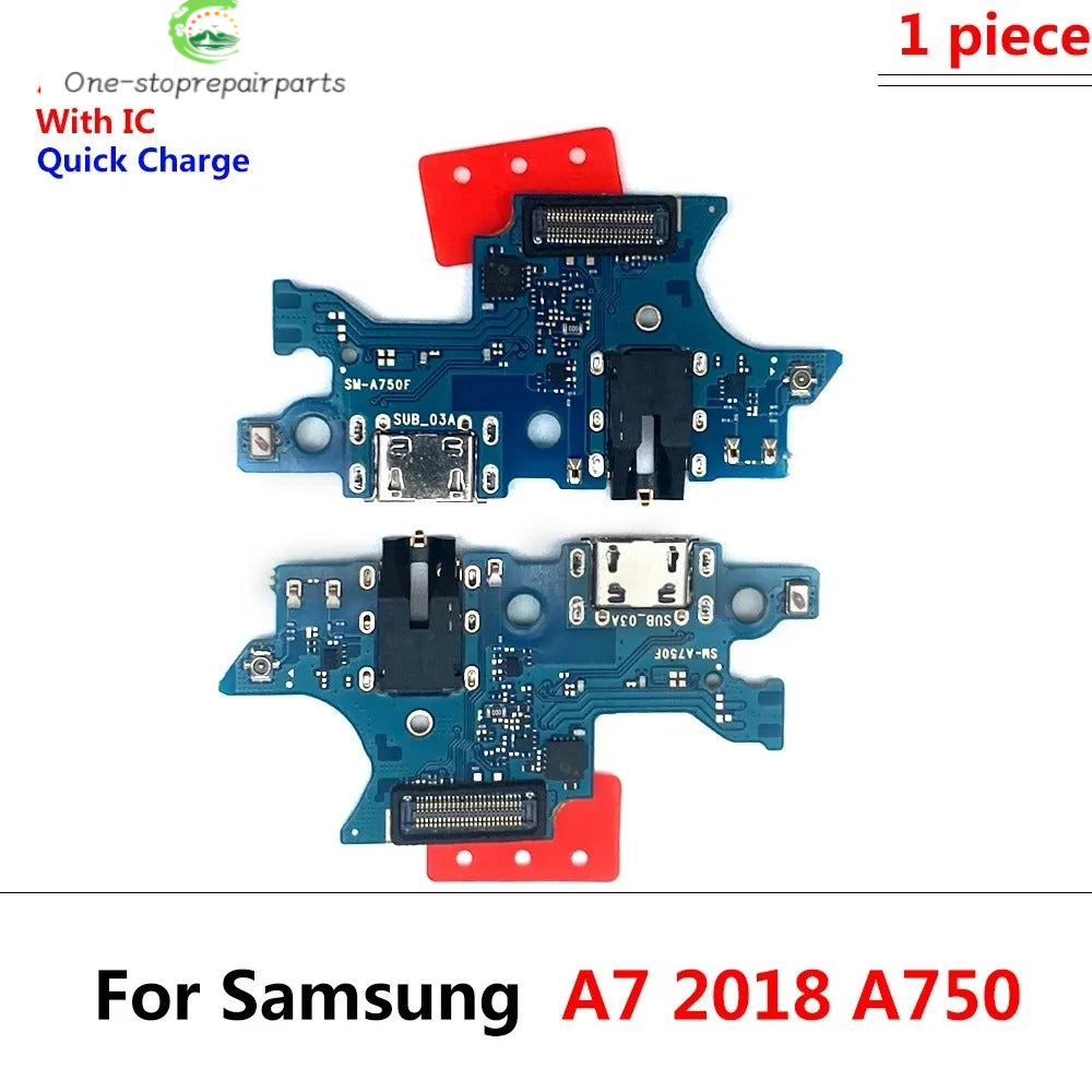 Charging Port Connector Board Flex Cable For Samsung  A7 2018 A750 A750F / A9 2018 A920 A920F USB Charging Board Samsung phone repair parts