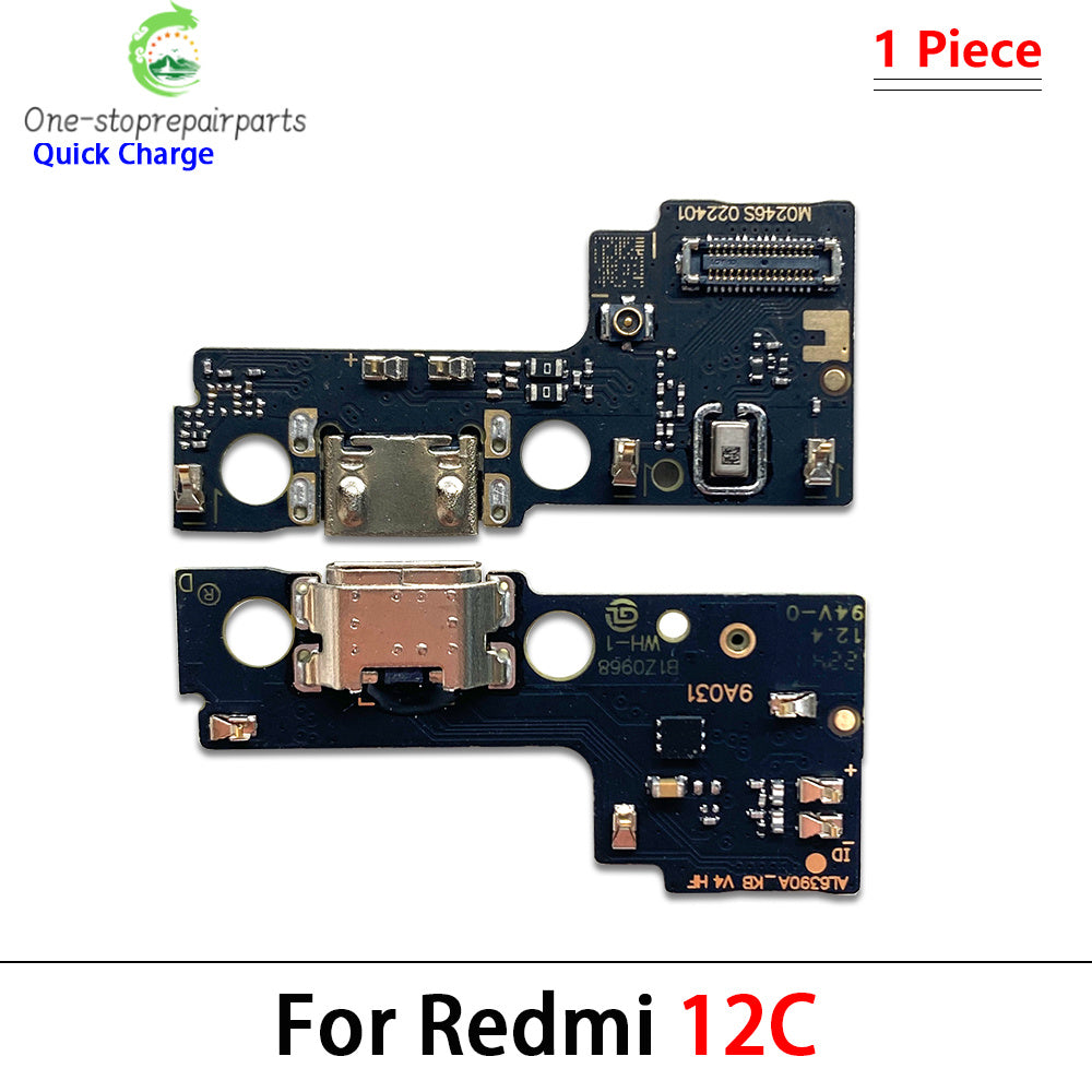 New USB Charging Port Board Flex Cable Connector For Xiaomi Redmi 8 8A 9 9C 9A 9T 10C 12C 10A 10 12 12C 13C 13 4G 5G Microphone Xiaomi  Xiao mi phone repair parts