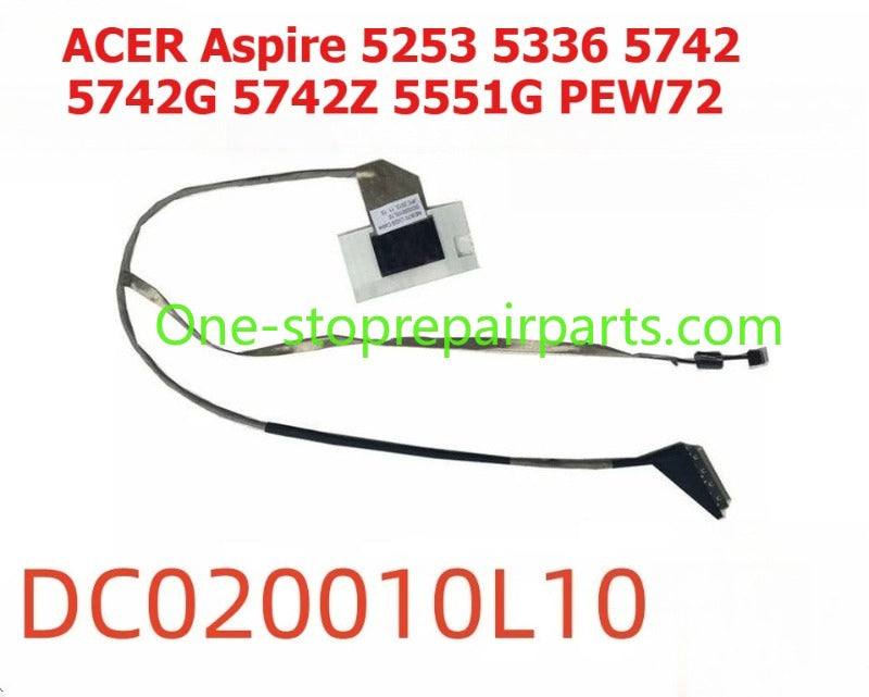 LVDS LCD LED Flex Video Screen Cable for ACER Aspire 5253 5336 5742 5742G 5742Z 5551G PEW72  NEW70 DC020010L10 screen display Cable and Webcam cable