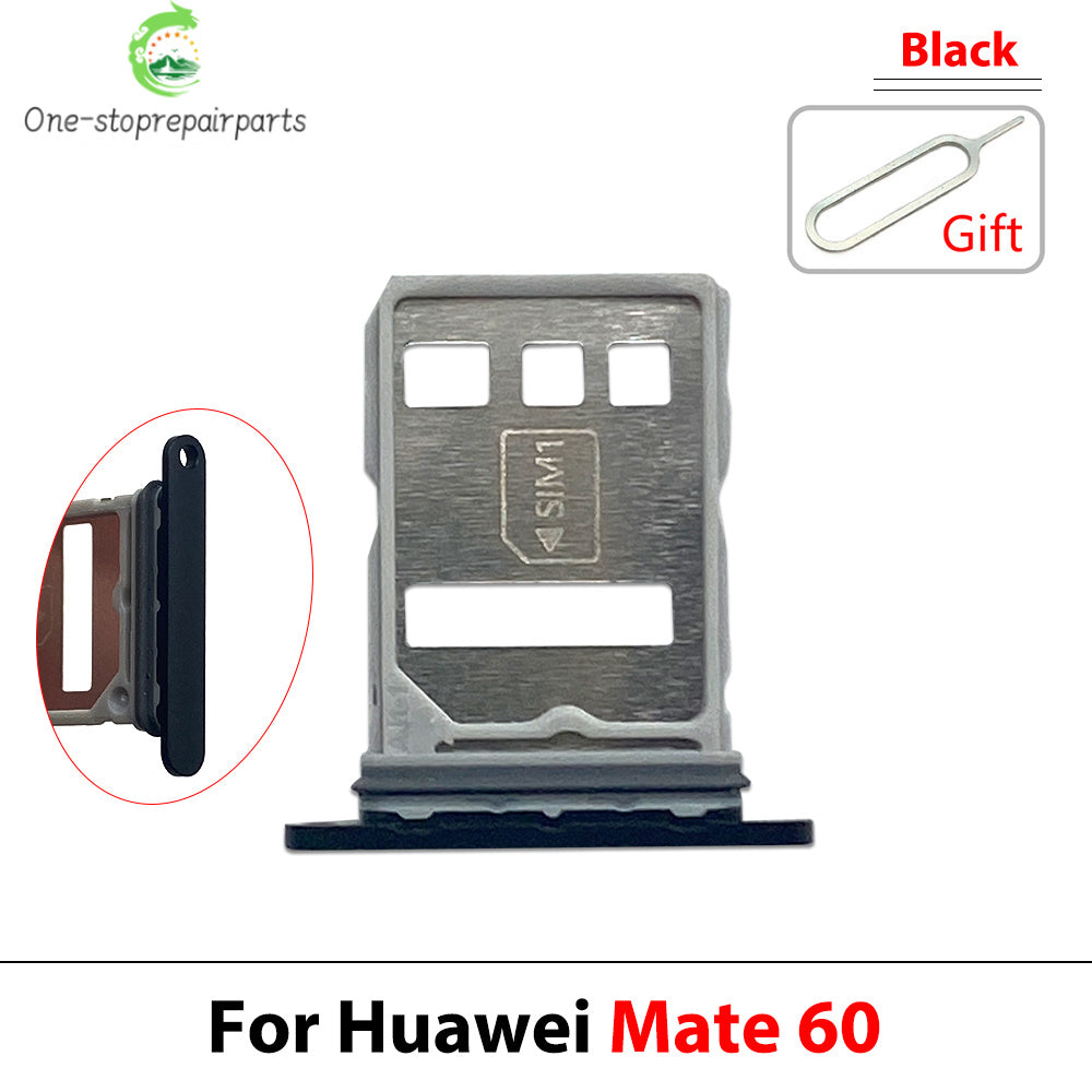 10Pcs, SIM Card Holder Tray Slot Holder Adapter Socket For Huawei Mate 50 60 Pro Plus 4G 5G Huawei phone repair parts