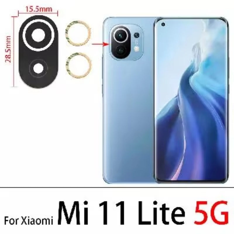 Rear Back Camera Glass Lens For Xiaomi Mi 10 10T 11 11T 12 12T 13 14 14T 15 15T Pro Lite Pro 5G Camera Lens With Adhesive Xiaomi  Xiao mi phone repair parts