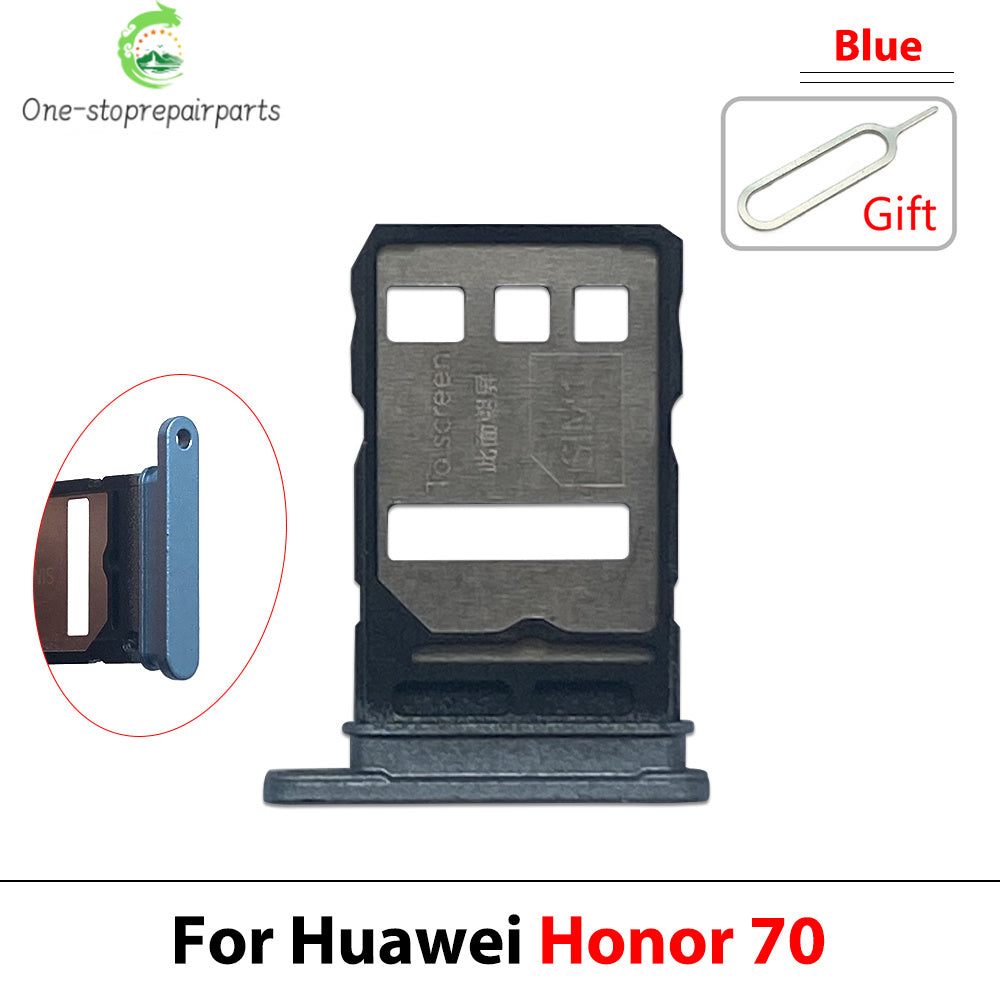 New For Huawei Honor 50 60 70 80 90 Pro Se Lite Plus 5G SIM Card Slot SD Card Tray Holder Adapter Huawei phone repair parts