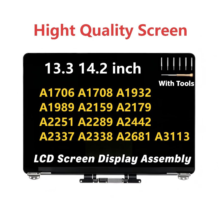 Brand New LCD Screen Assembly For MacBook Pro Air A1932 A2337 A2338 A2442 A1989 A2251 A2159 A2289 A1706 A1708 A2681 A3113 Macbook laptop repair parts