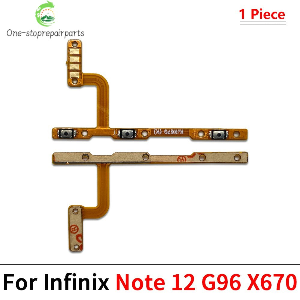 Power Switch On/Off Button Volume Key Button Flex Cable For infinix Note 10 11 12 30 30i 40 Pro VIP 4G 5G X693 X695 X663  infinix phone repair parts