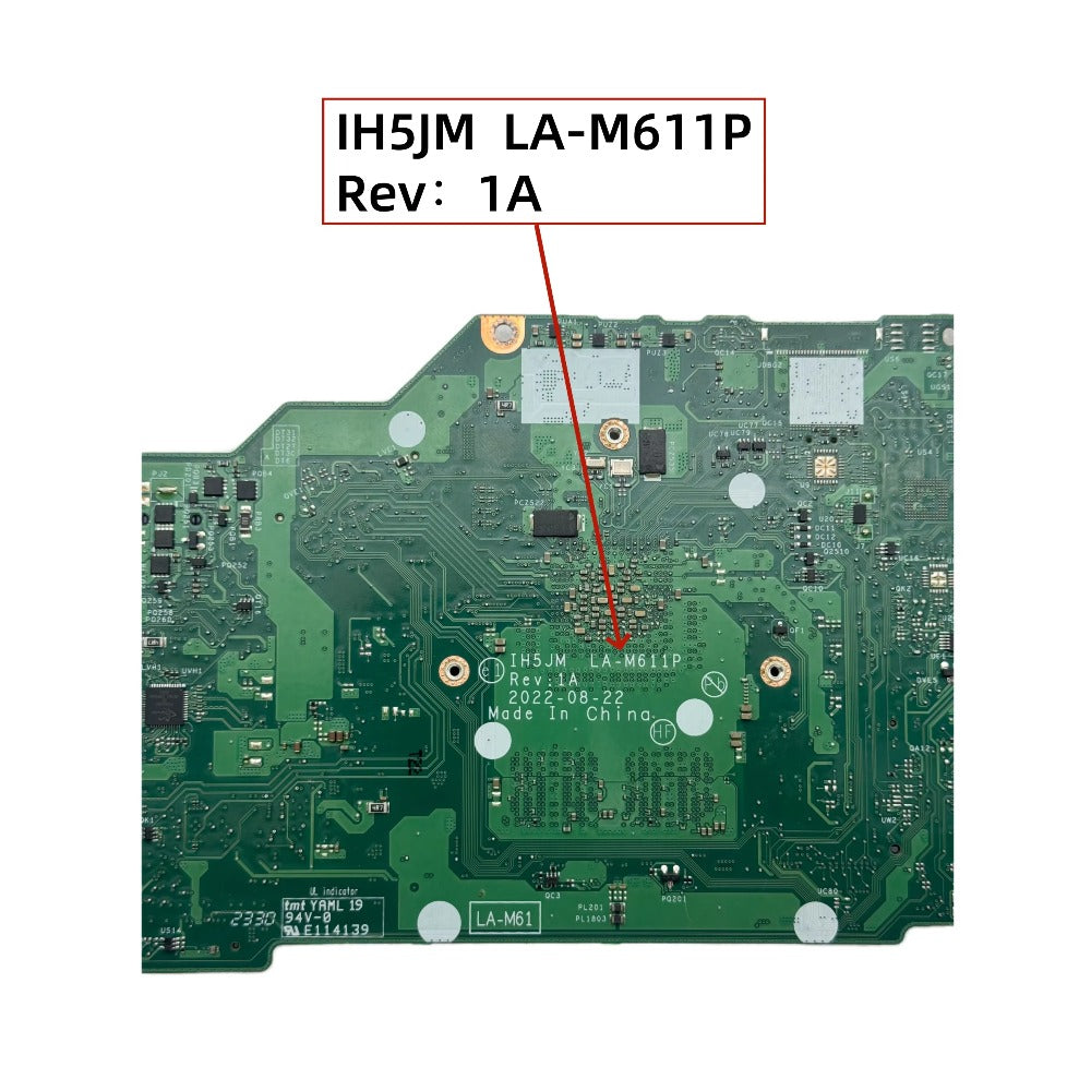 For Acer Aspire 3 A315-24P Laptop Motherboard With IH5JM LA-M611P R3-7320U R5-7520U CPU 8GB-RAM NB.KDE11.005 NB.KDE11.008 Acer laptop repair parts