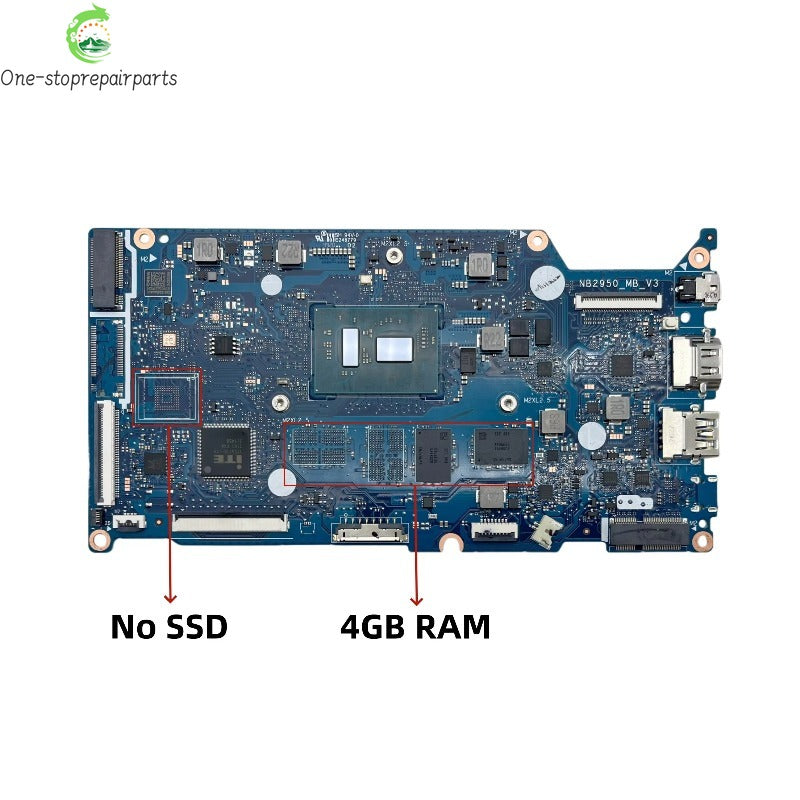 NB2950_MB_V3 Mainboard For Acer Swift SF114-34 Laptop Motherboard With Intel N4500 N5100 N6000 CPU 4GB/8GB/16GB-RAM 0GB/64GB-SSD Acer laptop repair parts