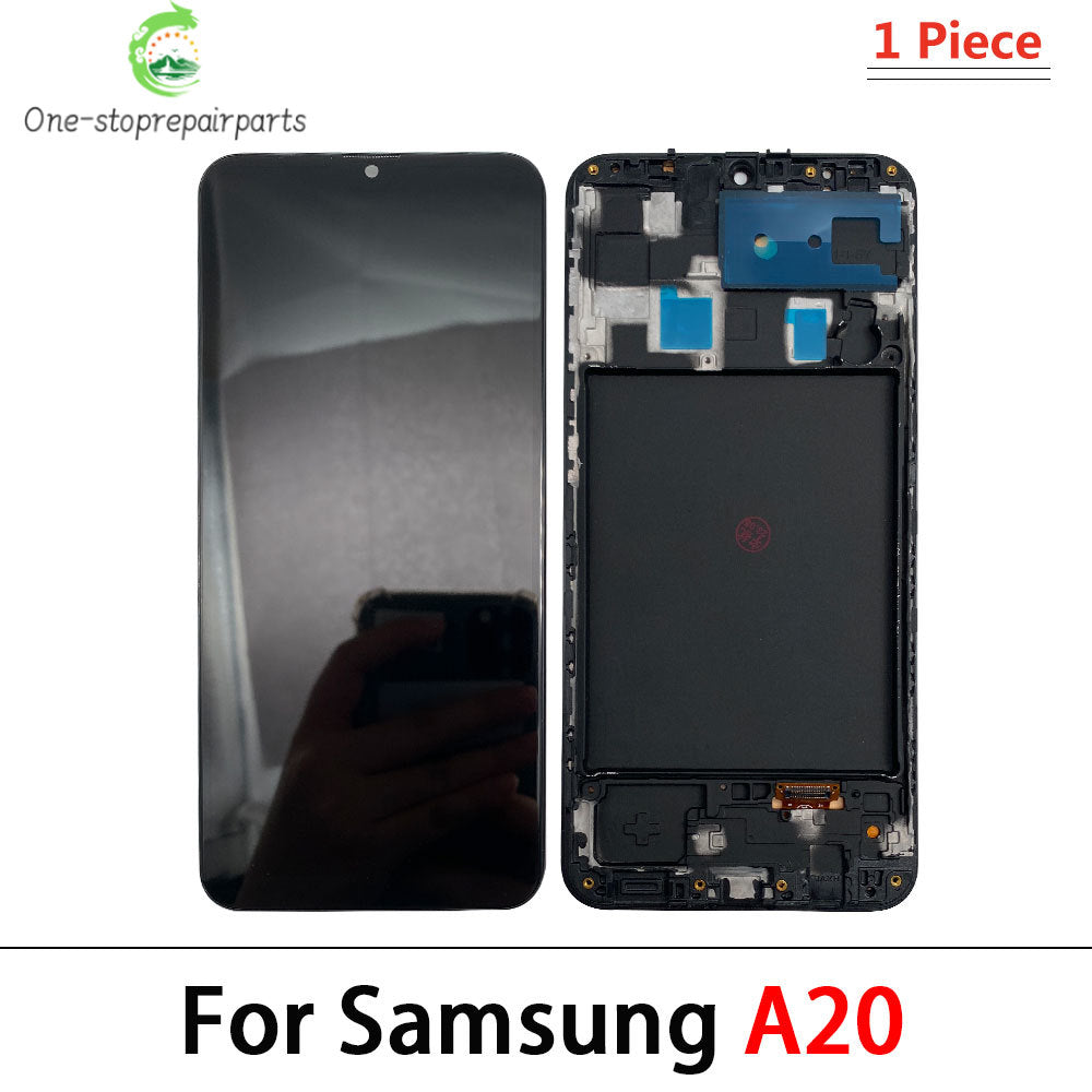 5Pcs, New LCD Display With frame Touch Digitizer Assembly For Samsung A31 A51 A20 A30 A30s Screen Replacement Samsung phone repair parts