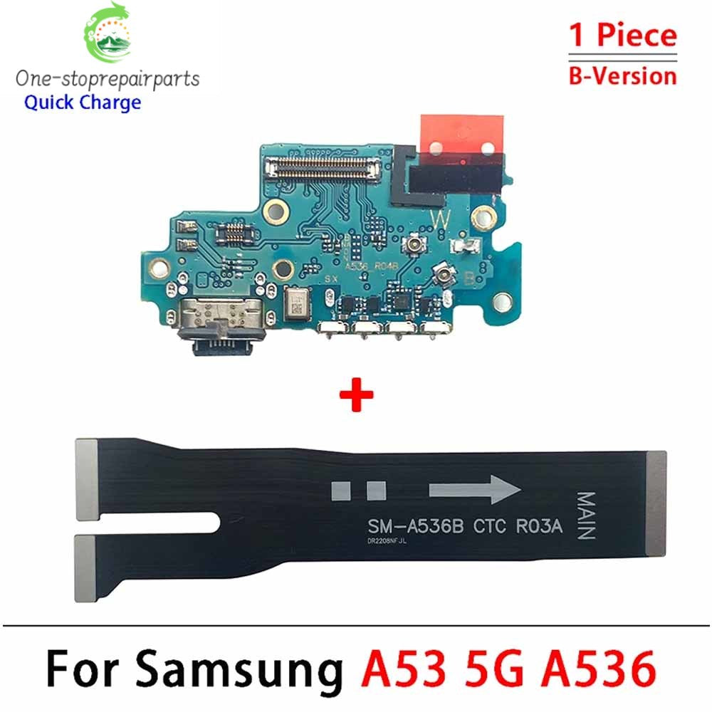 10Pcs, Dock Connector Micro USB Charger Charging Port Main Flex Cable For Samsung A22 A32 A52 A72 A33 A53 A24 A34 A54 4G 5G Samsung phone repair parts