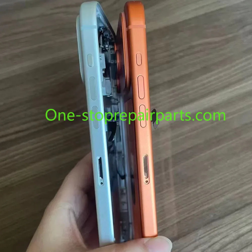 Pre-Installed Modified Back Housing For Iphone 14 Pro Max Convert To 17 Pro Max Middle Frame Housing 14Pm Diy Like 17Pm + Tray iPhone phone repair parts