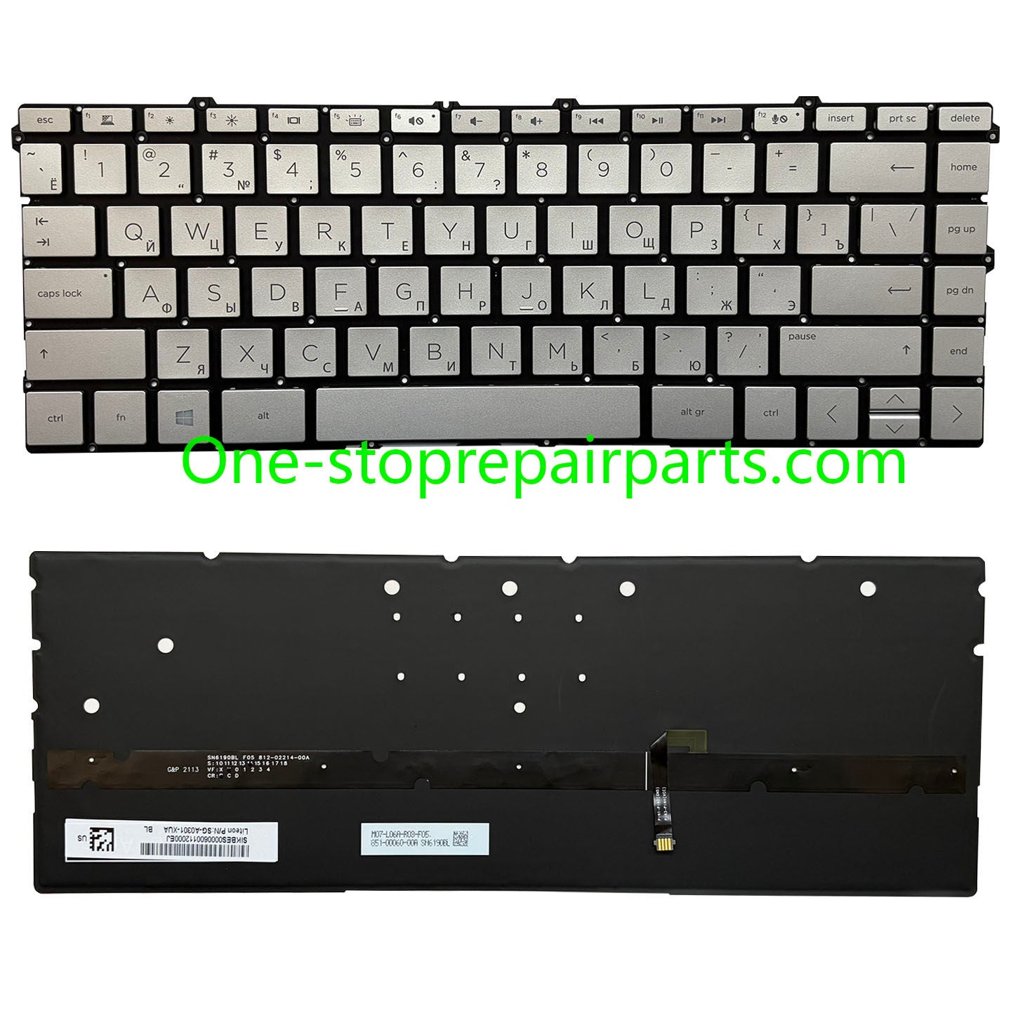 Upper Keyoard  for HP Spectre X360 13-AW TPN-Q225 UK/SP/RU/LA US