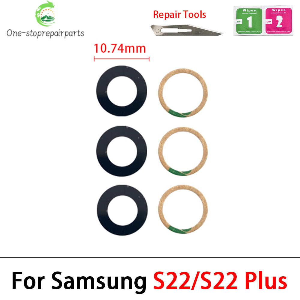 New Back Rear Camera Glass Lens For Samsung A32 A52 A72 A82 S21 S22 S23 Plus Ultra With Adhesive Repacement Parts Samsung phone repair parts
