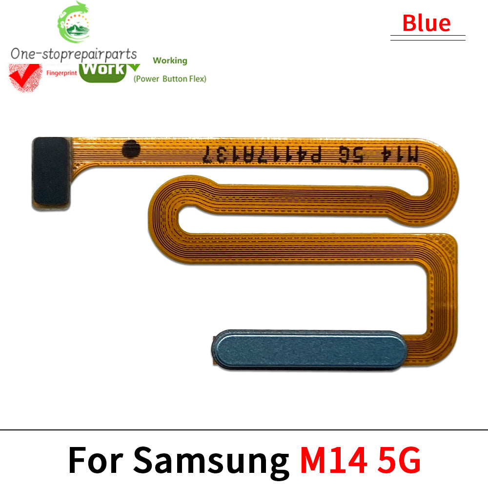 Home Button FingerPrint Touch ID Sensor Flex Cable For Samsung M22 M52 M62 M23 M14 M51 M31s 4G 5G Replacement Parts Samsung phone repair parts