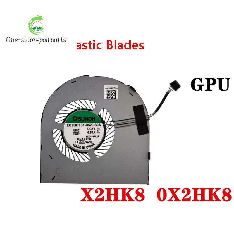 NEW ORIGINAL Laptop CPU GPU Cooling Fan For DELL Precision 7550 7560 M7550 M7560 P93F CD6WC 0CD6WC 0M06D7 M06D7 08KNVX 0X2HK8 Dell laptop repair parts