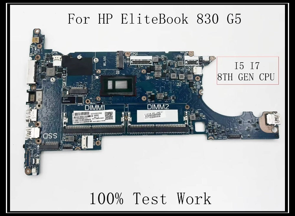 For HP EliteBook 830 G5 Laptop Motherboard With I5 I7 CPU DDR4 UMA 6050A2930901-MB-A01 100% Test Work HP laptop repair parts