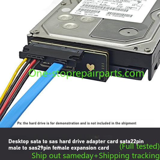 SATA 3.0 to SAS hard drive or SSD expansion card SATA to SAS 29PIN drive cable data recovery repair tools
