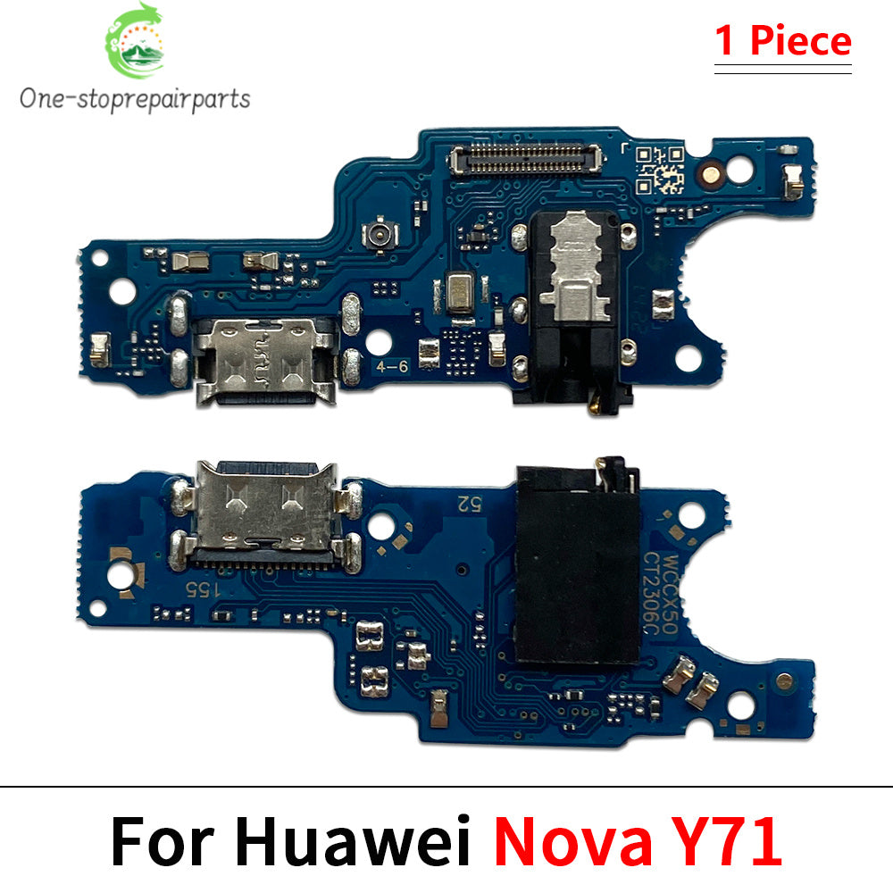 10Pcs. Dock Connector USB Charger Charging Port Flex Cable For Huawei Nova 10 Se Y60 Y61 Y70 Y71 Y90 / Nova 10 Se Honor X7 X7A Huawei phone repair parts