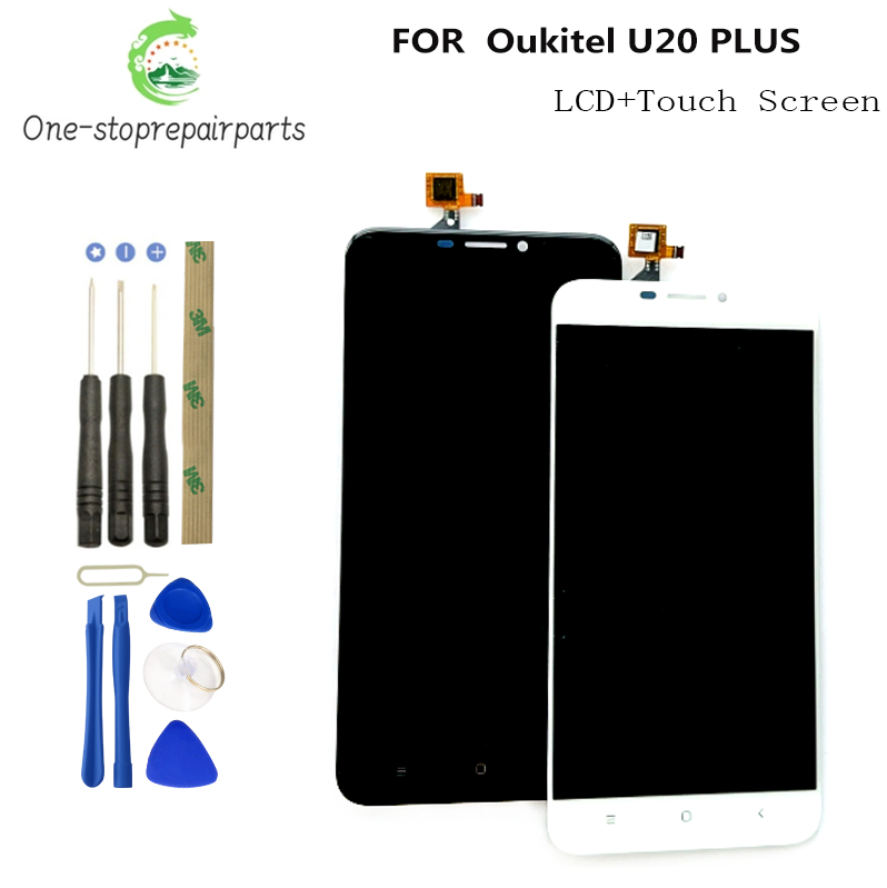 5.5" Original Oukitel U20 PLUS LCD Display and Touch Screen Digitizer Assembly Replacement for U20plus Phone lcd +Tool Other Brand Phone repair parts
