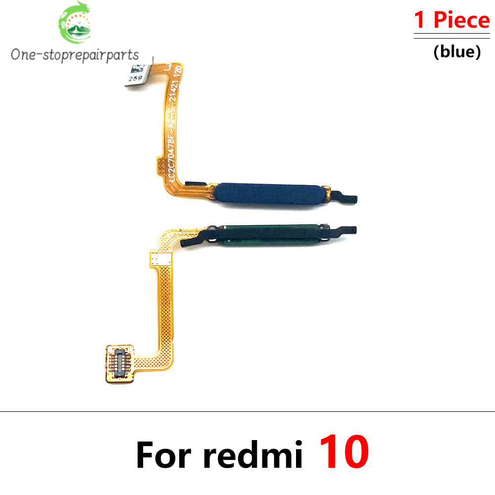 New Fingerprint For Xiaom Redmi 9C 9T 9 10C 10 Prime Home Button Fingerprint Menu Return Key Recognition Sensor Flex Cable Redmi phone repair parts