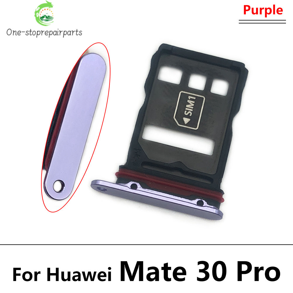 For Huawei Mate 20 Lite 30 Pro X 20X Micro Nano SIM Card Holder Tray Slot Holder Adapter Socket Huawei phone repair parts