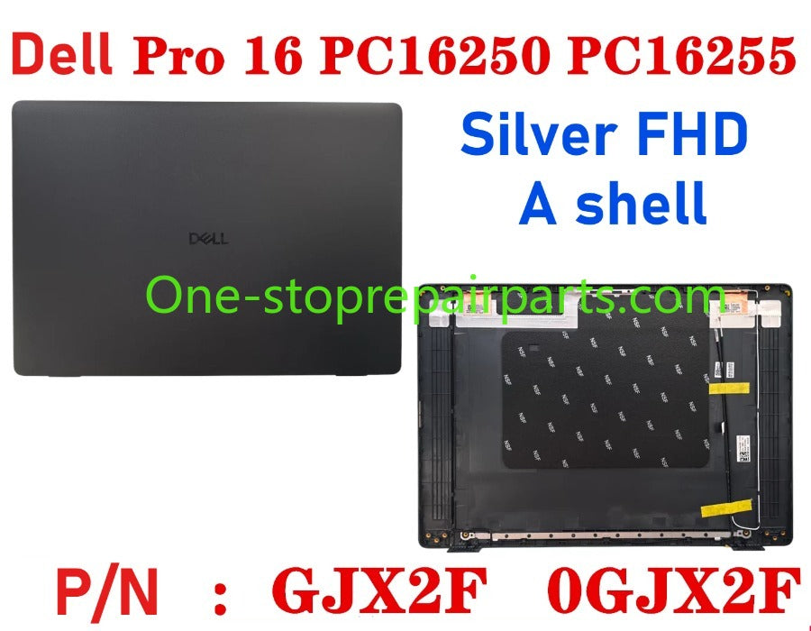 Cover case for Dell Pro 16 PC16250 PC16255 0D45TN 04TV1R 0FJ6FY 02XHM1 099TK0 02882N 0HNP7J 02XHM1 0GJX2F 0C8CKC 0964DF 0DR9PF 0HHMCK 0F9V30 0388WT 0H3K5C 0HR42X 01378G Lcd back housing bezel palmrest bottom lower cover hinge Dell laptop repair parts