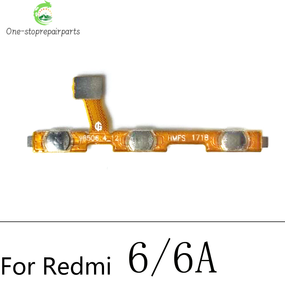 10Pcs/Lot, Power Volume Button Key Flex Cable For Xiaomi Redmi S2 10 9 9A 8 8A 7 7A 6 6A 5 5A 9C 9T 10A 10C 12C 12 13 13C  Xiaomi  Xiao mi phone repair parts