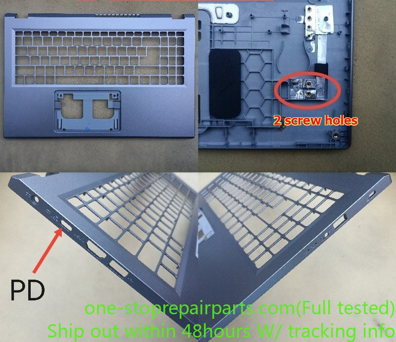 Cover case for Acer A515-58M N23C3 A315-24P N23Q11 housing bezel frame upper top palmrest keyboard bottom hinge cover