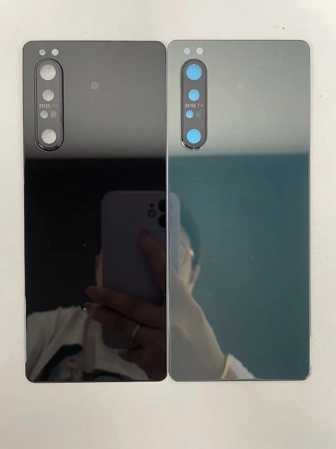Original New For Sony Xperia 1 II Back Battery Cover Glass Housing Rear Door Case Parts With Camera Lens Replacement Sony phone repair parts