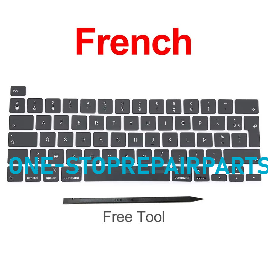 New Laptop A2141 A2289 A2251 Key Keycaps Keys Cap Keyboards Scissor Repair For Macbook Pro Retina 13" 16" 2019 2020 Year Macbook repair parts