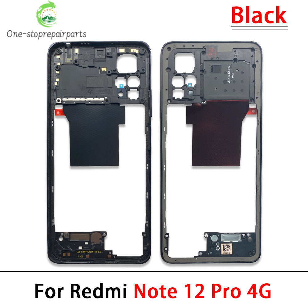 For Xiaomi Redmi Note 12 4G / Note 12 5G / Note 12 Pro 4G 5G / Note 12s Middle Frame Holder Housing Replacement Parts  Xiaomi  Xiao mi phone repair parts