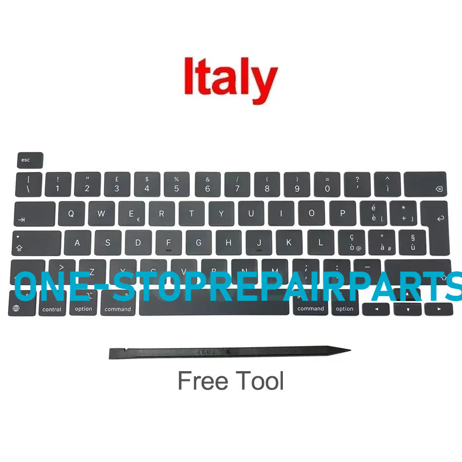 New Laptop A2338 Keycap Keys key Cap Keyboard Russian RU US UK French Spain Germany Italy For Macbook Pro Retina 13" M1 M2 Macbook repair parts