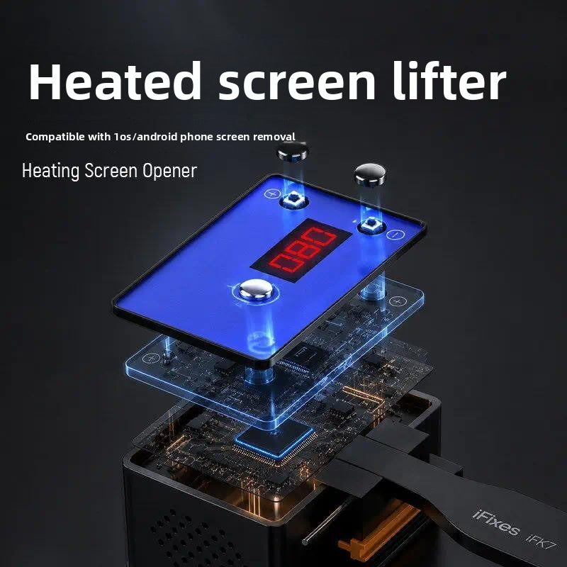 Phone LCD Separator Machine iFixes iFK7 Preheat Suction Cup Puller Heating Disassembly Tool for Mobile Screen Repair Professional Repair Tools