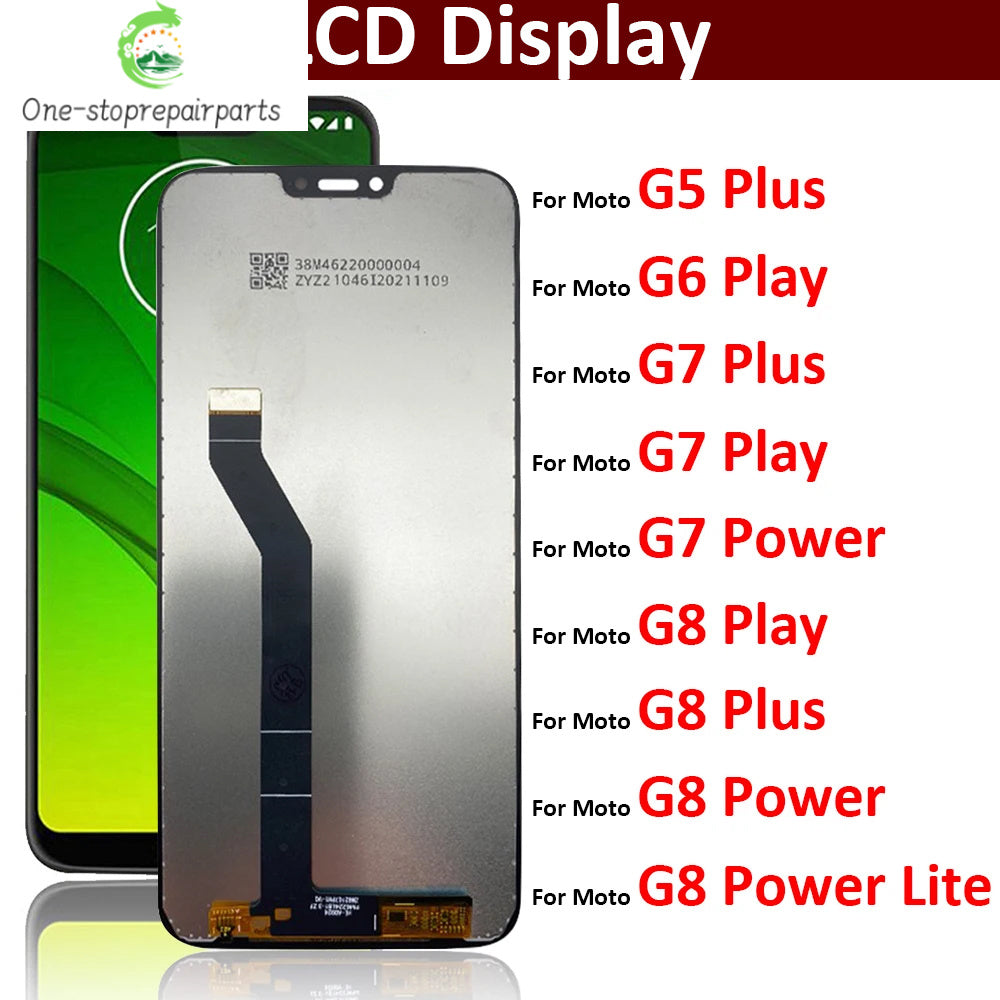 New For Motorola MOTO G5 G6 G7 G8 Power Play Plus Lite LCD Display Replacement Touch Screen Digitizer Assemble Motorola phone repair parts