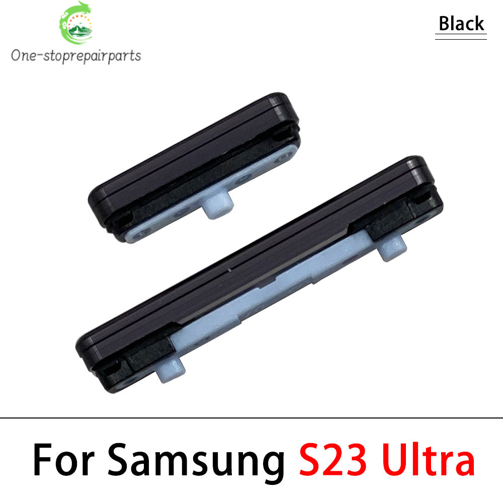 For Samsung S22 S23 Plus Ultra 5G Power Button + Volume Side Button Key Replacement Parts Samsung phone repair parts