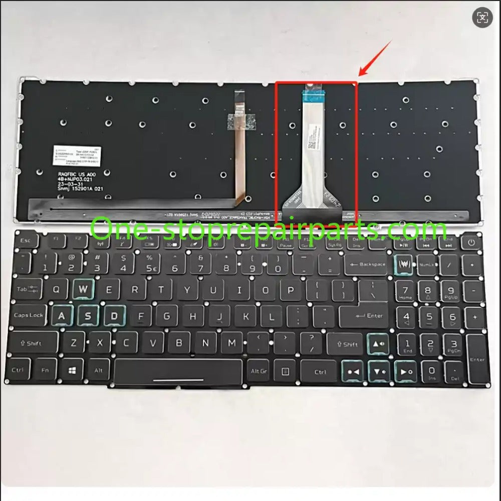 Acer Predator N18C3 PT315-51 AN715-51-52  lcd back cover bezel frame keyboard LCD screen display  FHD no touch