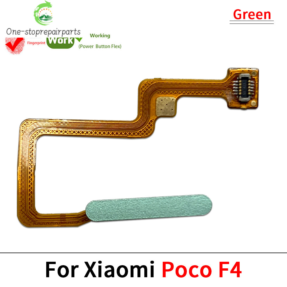 New Fingerprint Flex Cable For Xiaomi Mi Poco F3 F4 GT F5 5G Home Menu Button Key Flex Cable Replacement Parts Xiaomi  Xiao mi phone repair parts