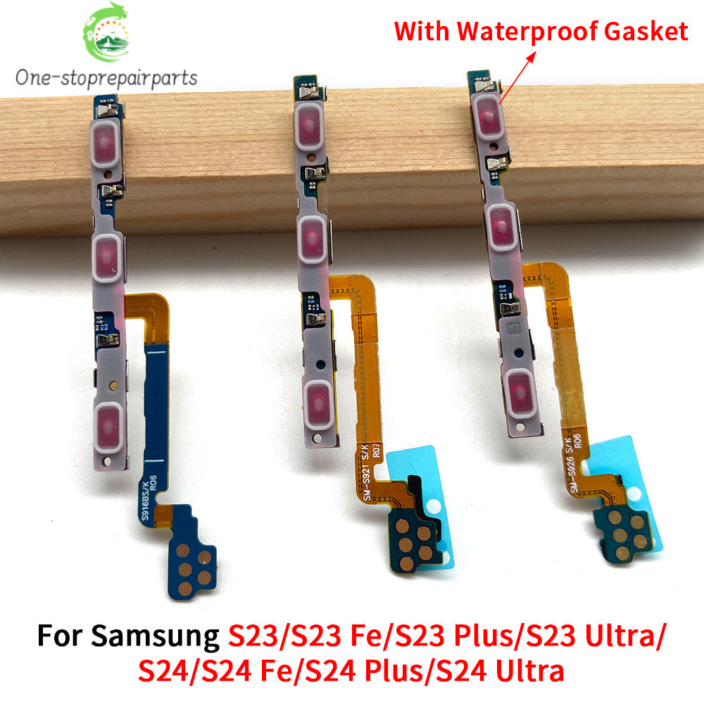 OEM Power On Off Volume Button Flex Cable For Samsung S25 S24 S23 S22 Plus Ultra S24 Fe S23 Fe With Waterproof Samsung phone repair parts