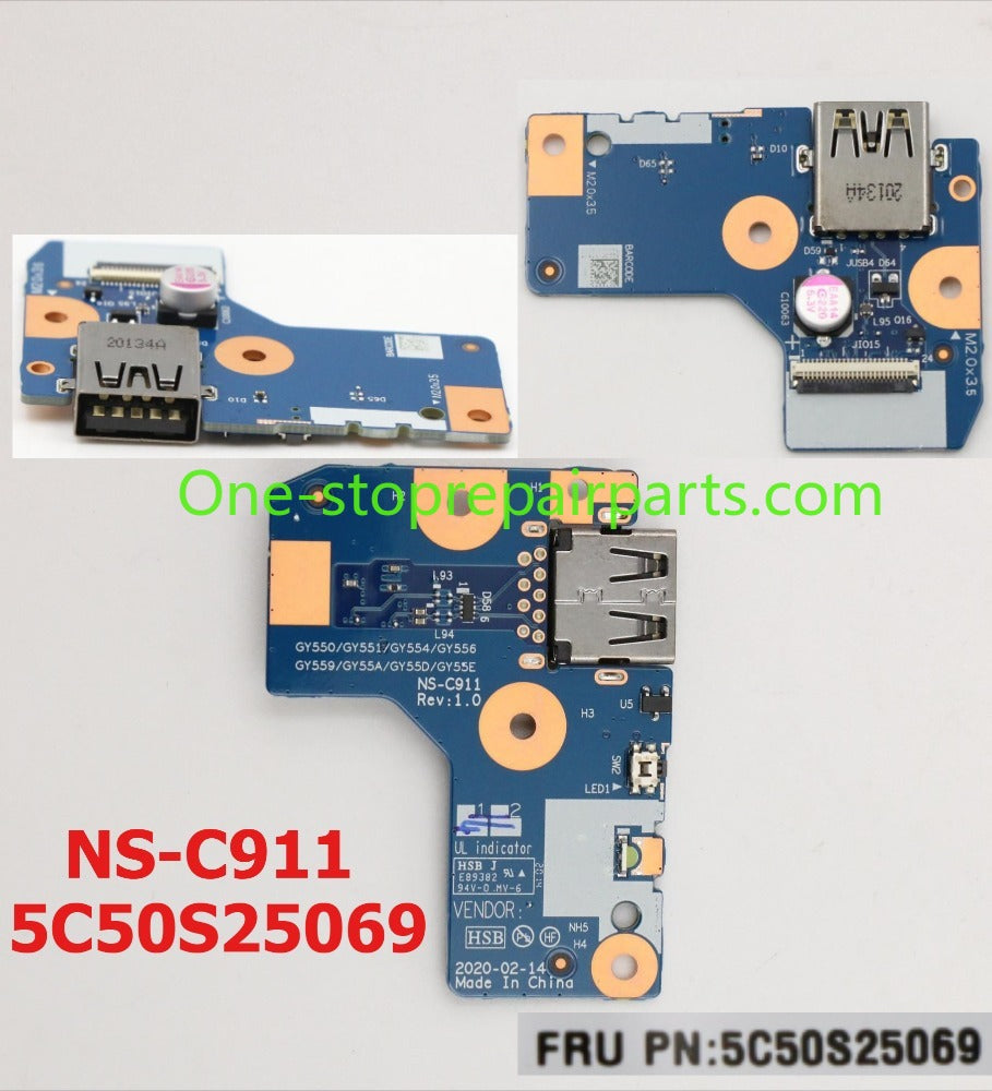 I/O Power USB board For Lenovo legion 5 5P Y/R7000P Y/R7000 2020H  NS-C911/C921/D041/D281 5C50S25075 5C50S25069 5C50S25102