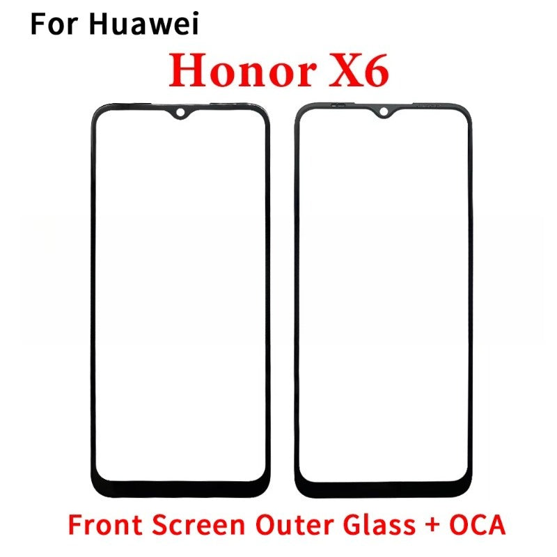 New GLASS + OCA LCD Front Outer Lens For Huawei Honor X5 X6 X6s X6A X6B X7 X7A X7B X8 X8A X8B X9 X9A X9B 4G 5G Touch Screen Huawei phone repair parts