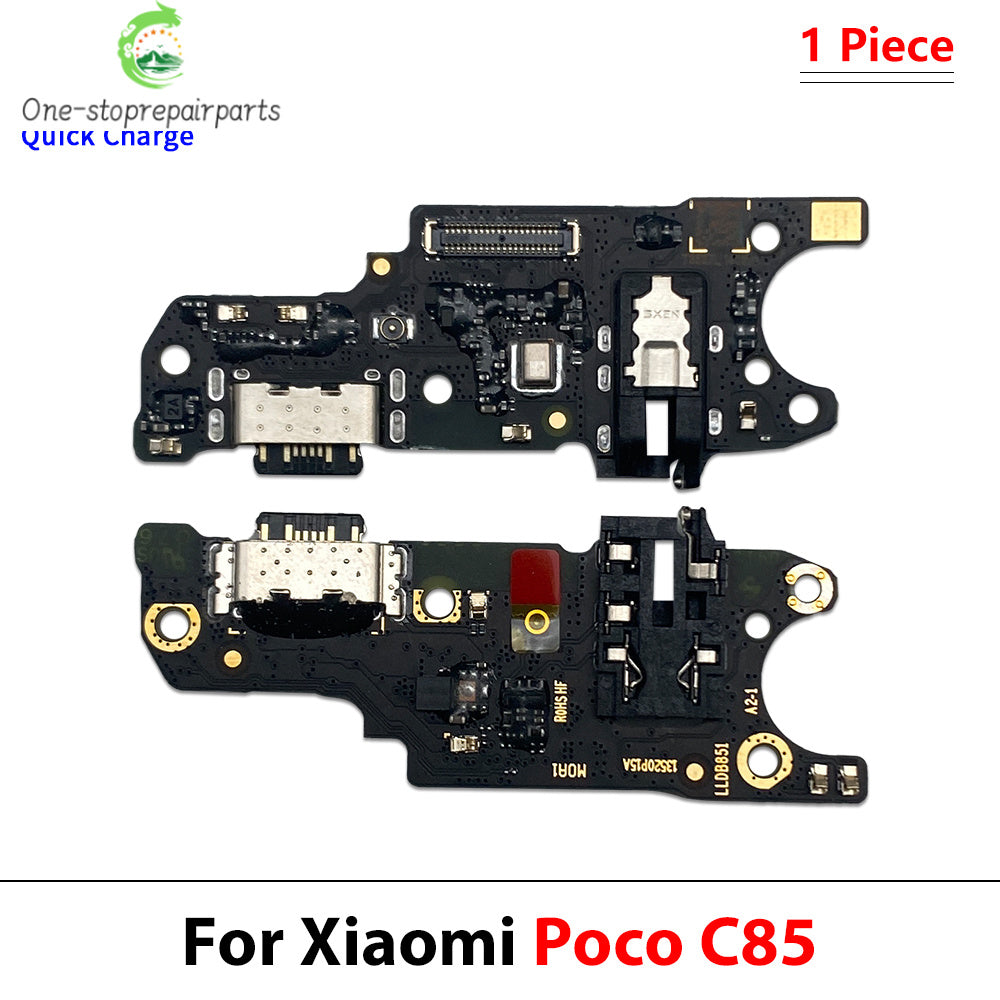 Dock Connector Micro USB Charger Charging Port Flex Cable Microphone Board For Xiaomi Poco C40 C50 C51 C61 C71 C55 C65 C75 C85  Xiaomi  Xiao mi phone repair parts